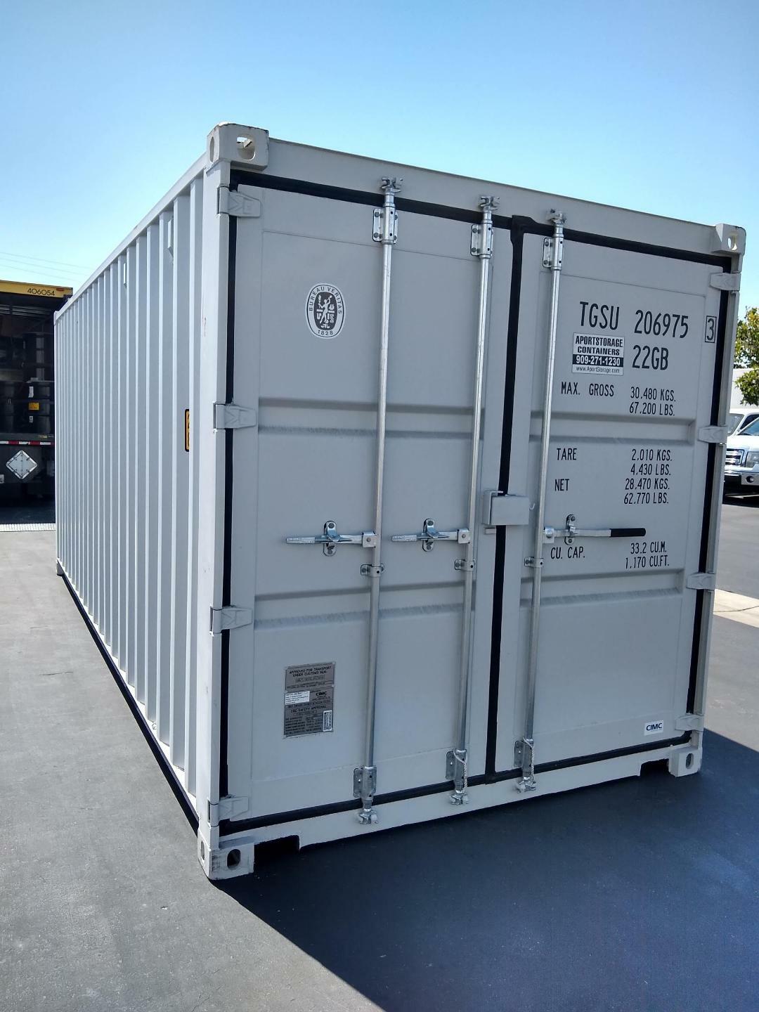 Aportstorage 20ft Standard Container - Unit TGSU New One-Trip 20ft Shipping Container for Sale - Ontario Depot - Aportstorage